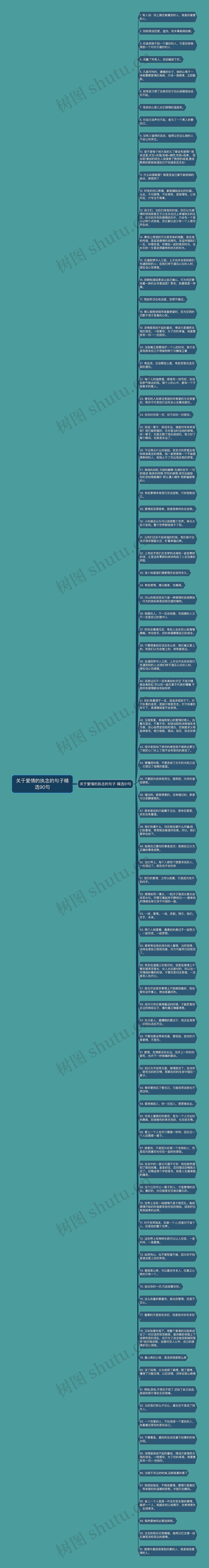 关于爱情的执念的句子精选90句思维导图