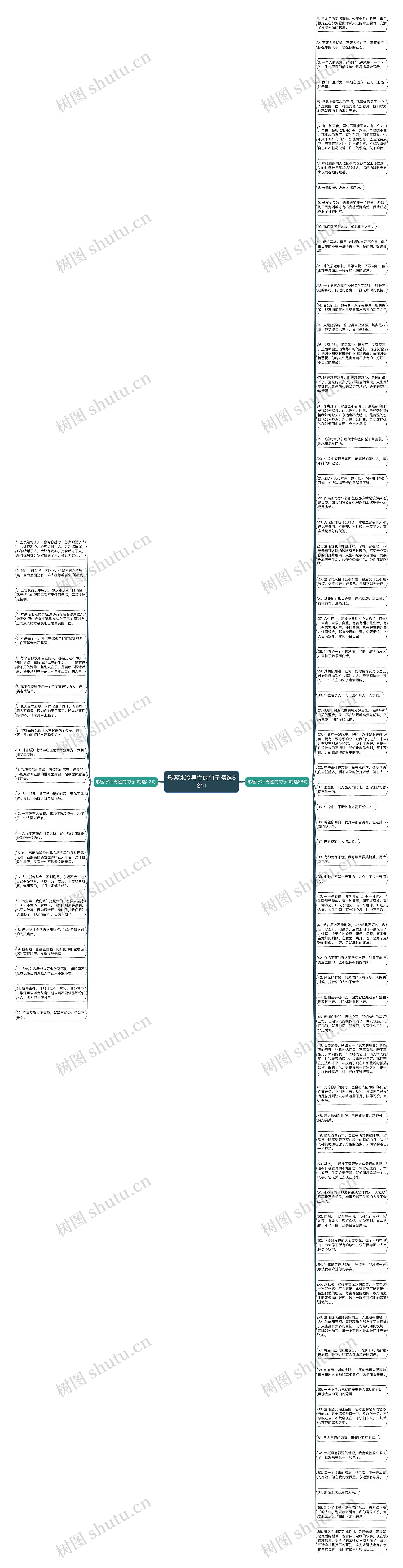 形容冰冷男性的句子精选88句思维导图