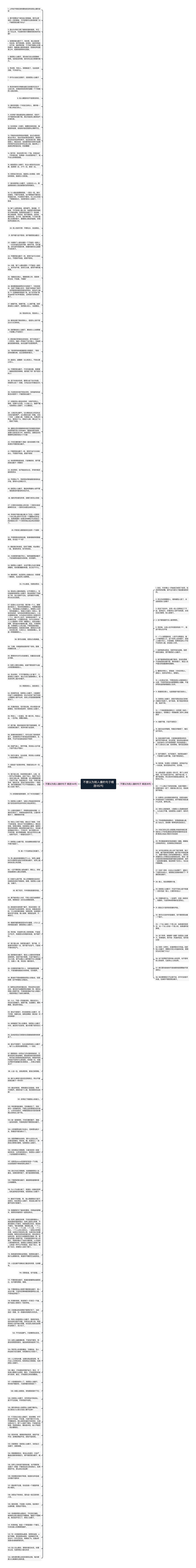 不要以为别人傻的句子精选182句思维导图