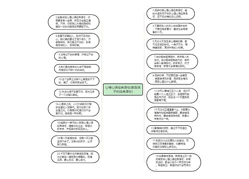 心情心语经典语句(鼓励孩子的经典语句)