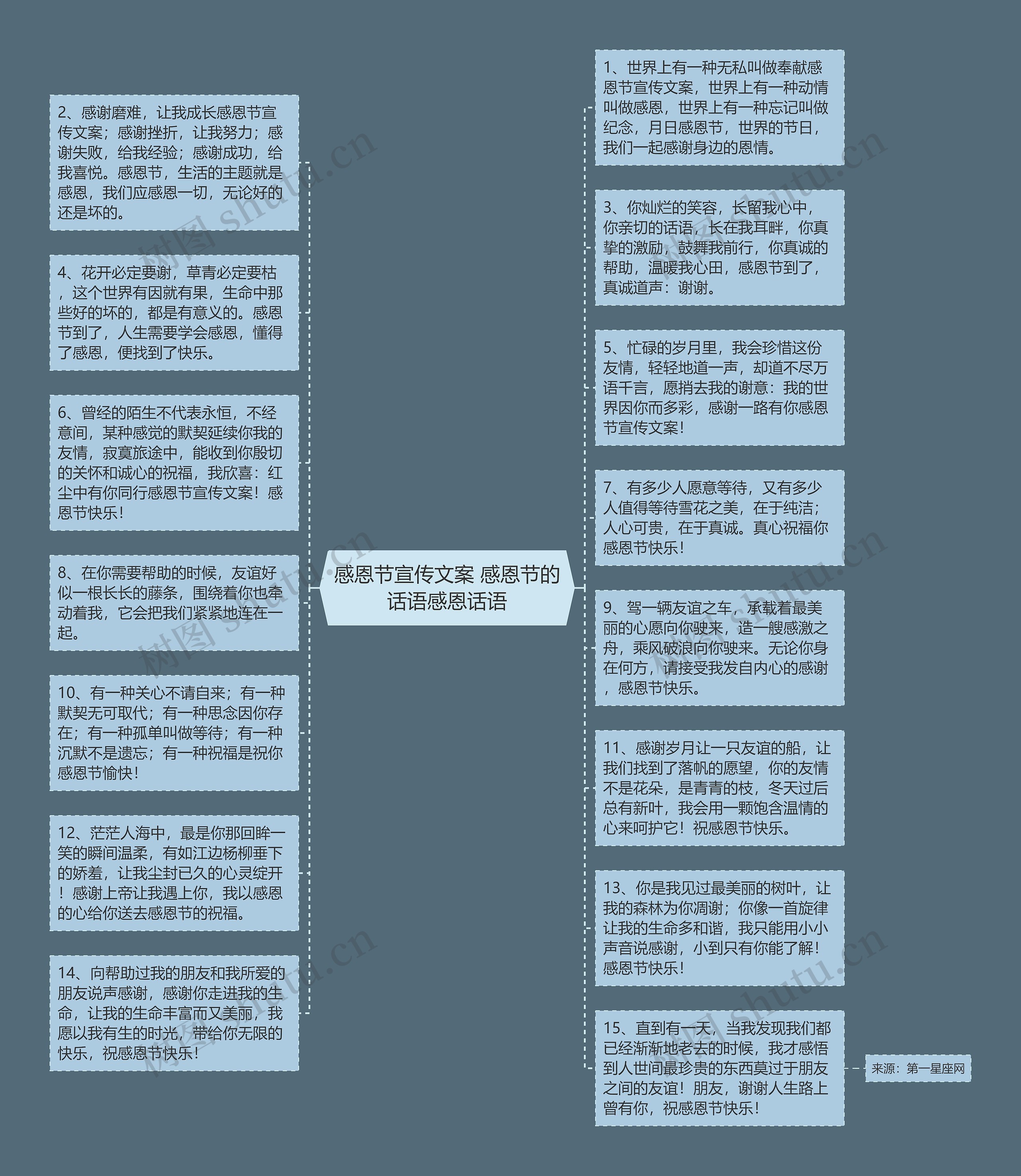 感恩节宣传文案 感恩节的话语感恩话语