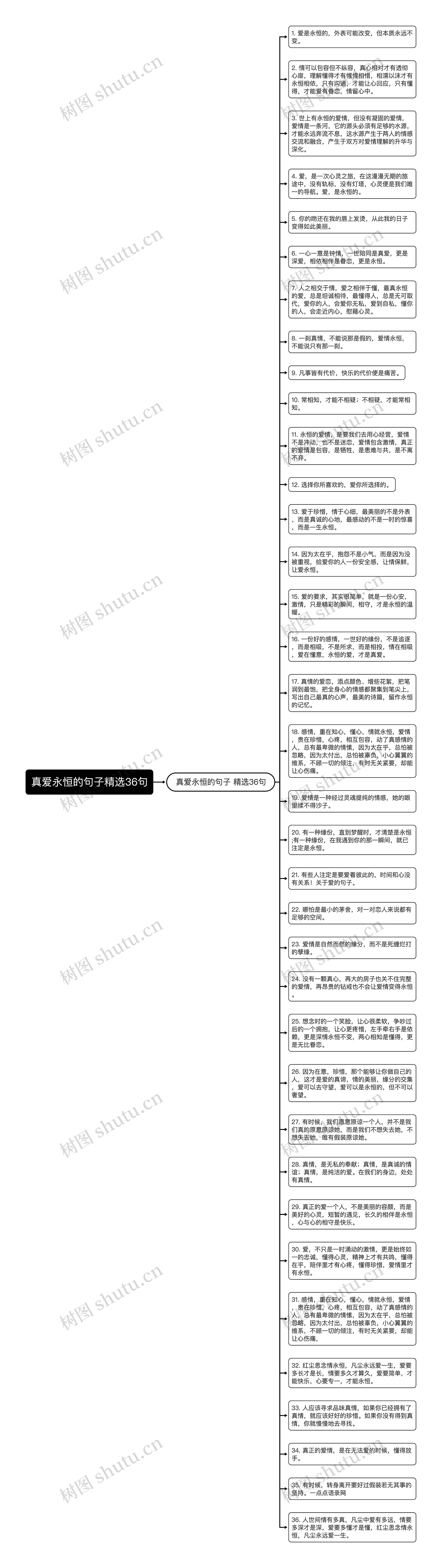 真爱永恒的句子精选36句思维导图