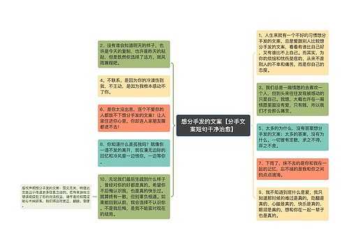 想分手发的文案【分手文案短句干净治愈】