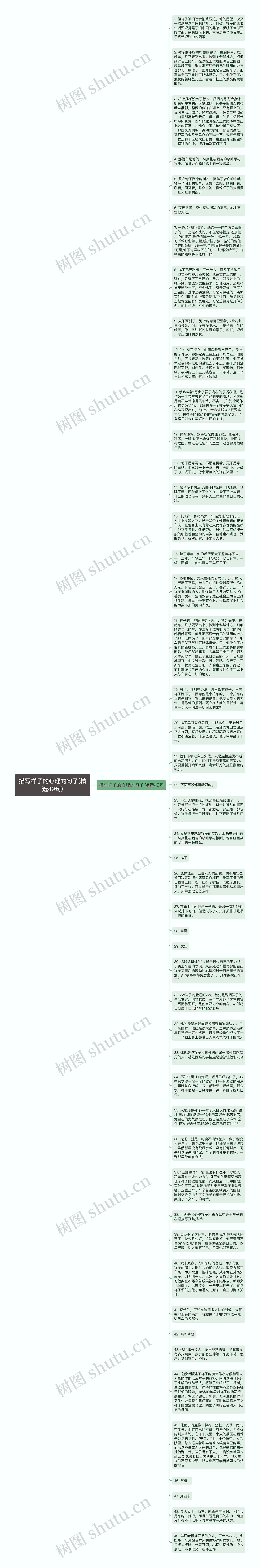 描写祥子的心理的句子(精选49句)思维导图