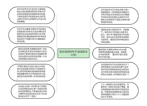 励志自信的句子(自信励志口号)