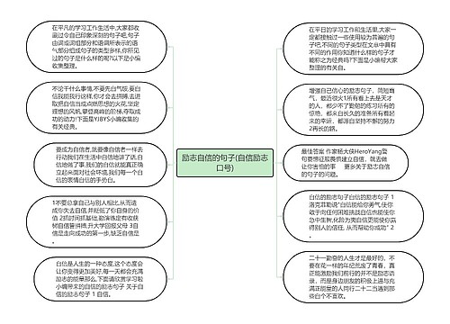 励志自信的句子(自信励志口号)