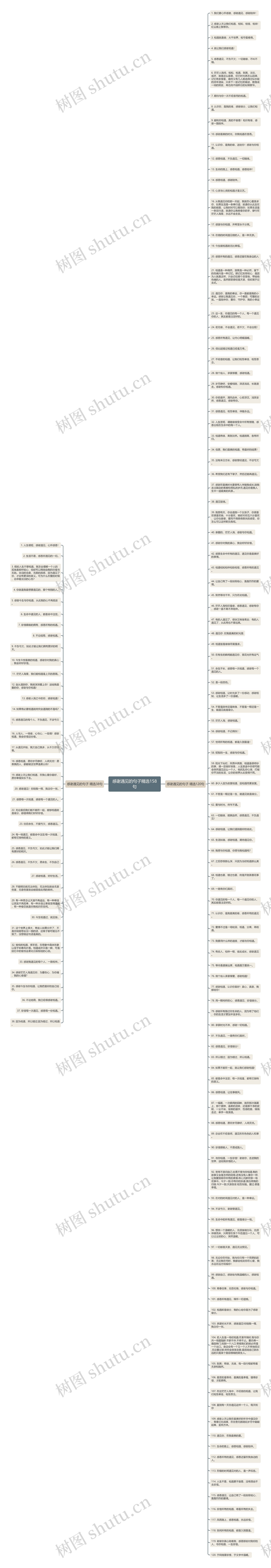 感谢遇见的句子精选158句思维导图