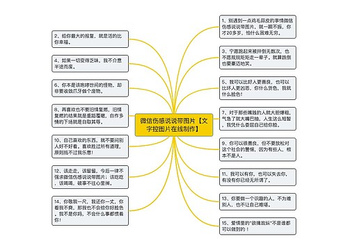 微信伤感说说带图片【文字控图片在线制作】