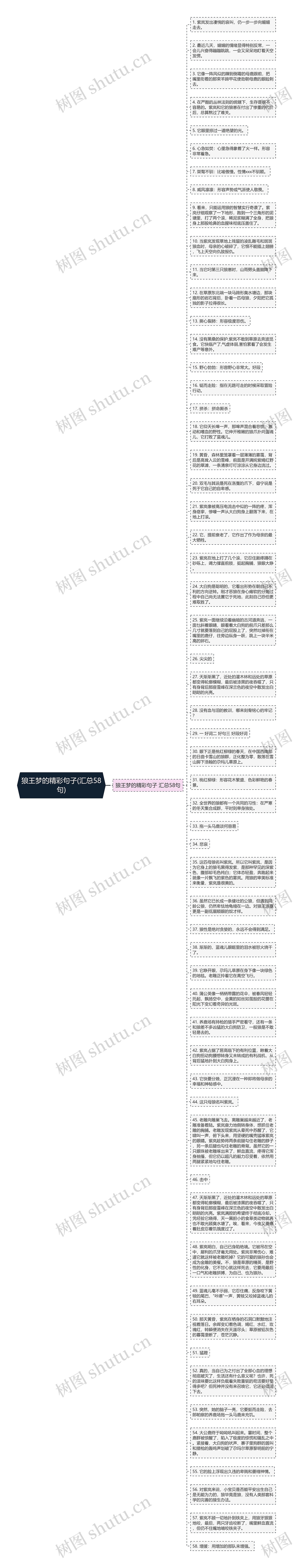 狼王梦的精彩句子(汇总58句)思维导图