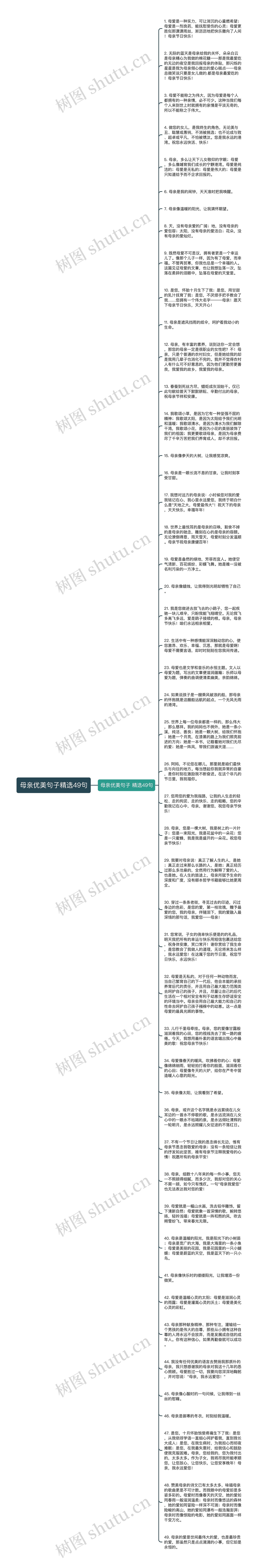 母亲优美句子精选49句