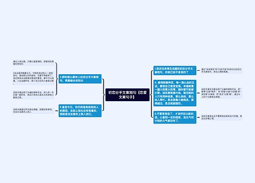 初恋分手文案短句【恋爱文案句子】