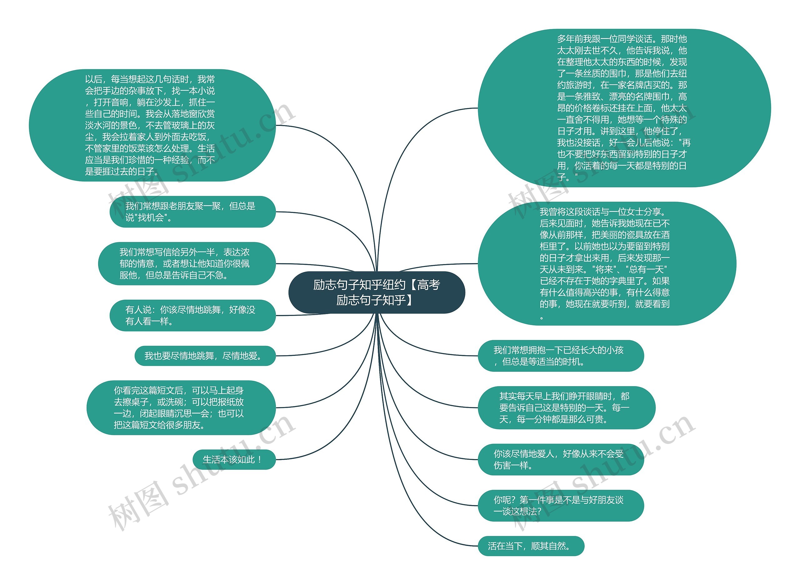 励志句子知乎纽约【高考励志句子知乎】思维导图