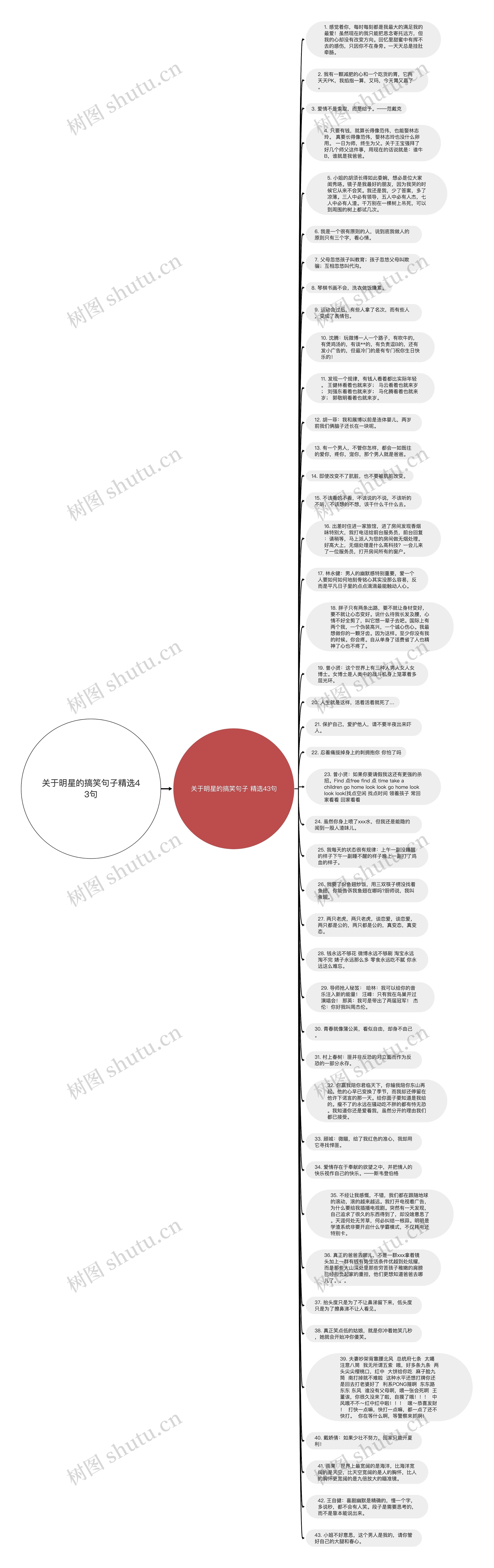 关于明星的搞笑句子精选43句