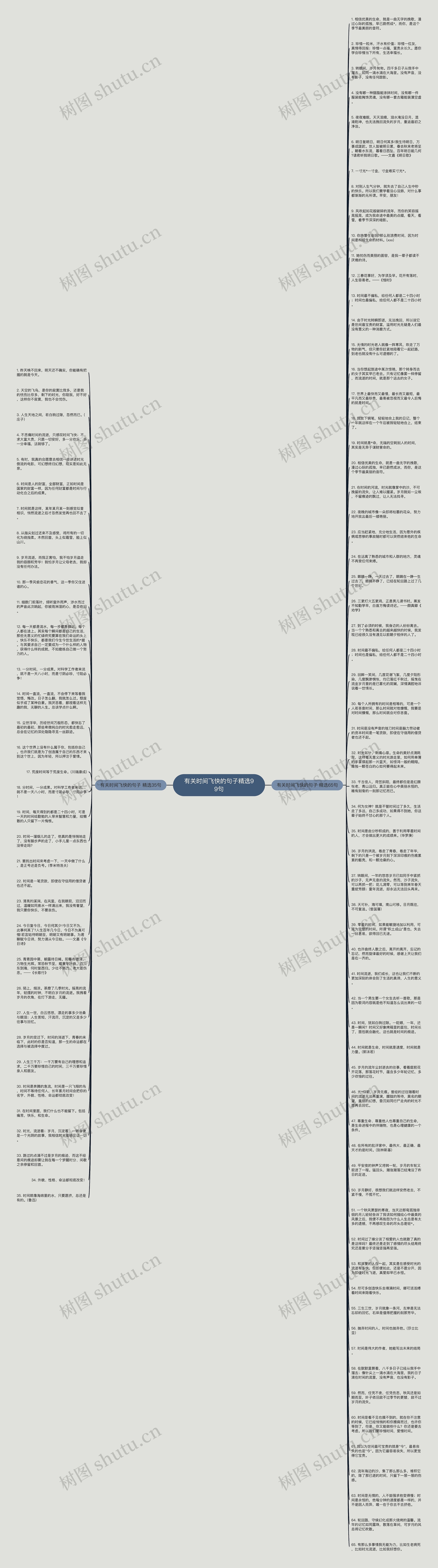 有关时间飞快的句子精选99句思维导图