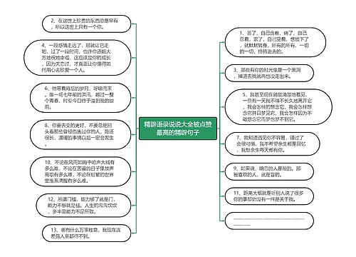 精辟语录说说大全被点赞最高的精辟句子