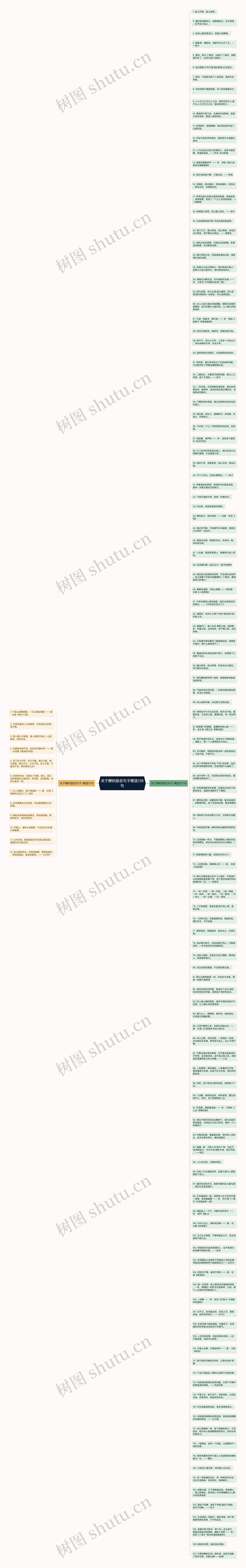 关于静的励志句子精选139句思维导图