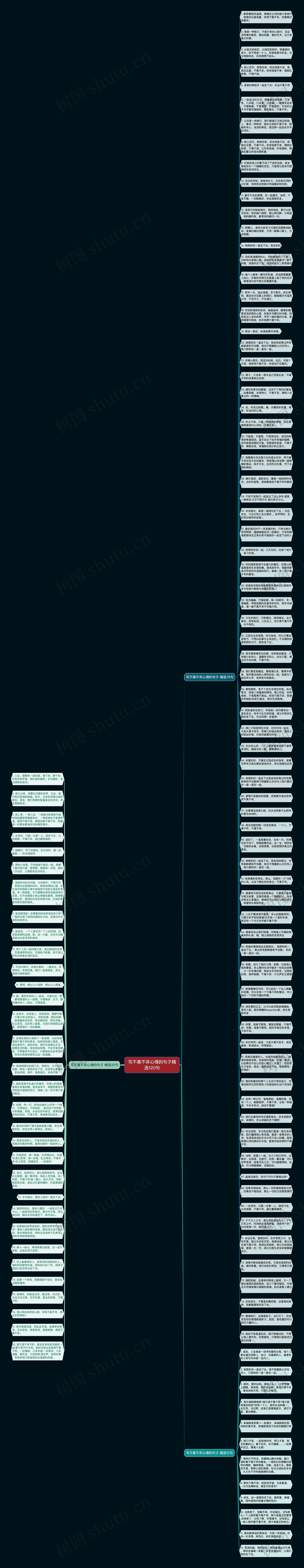 写不离不弃心情的句子精选120句思维导图