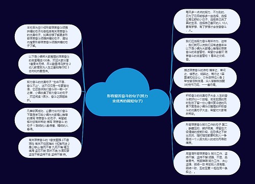 形容艰苦奋斗的句子(努力变优秀的简短句子)