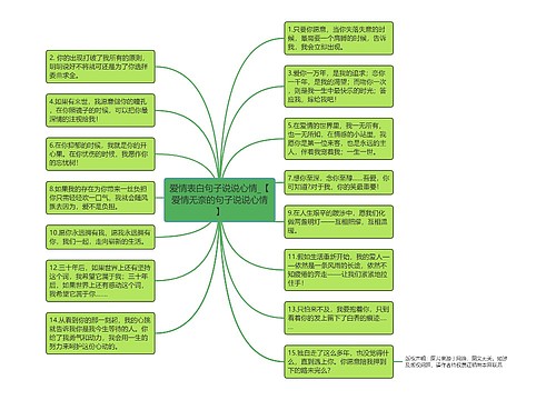 爱情表白句子说说心情_【爱情无奈的句子说说心情】