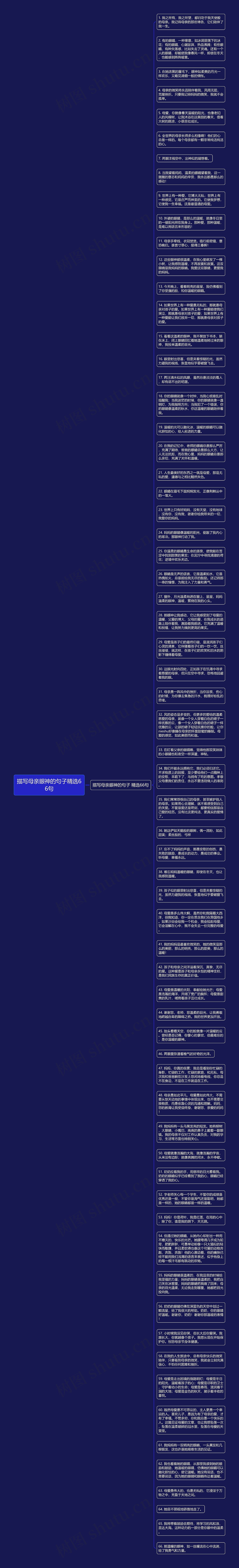 描写母亲眼神的句子精选66句
