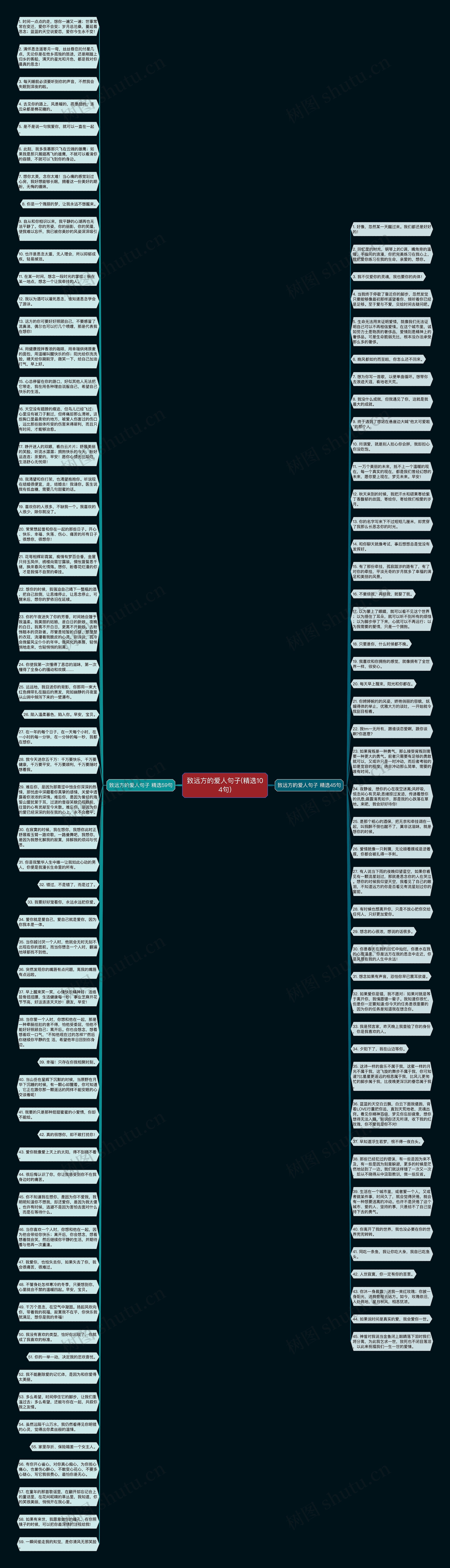 致远方的爱人句子(精选104句)思维导图