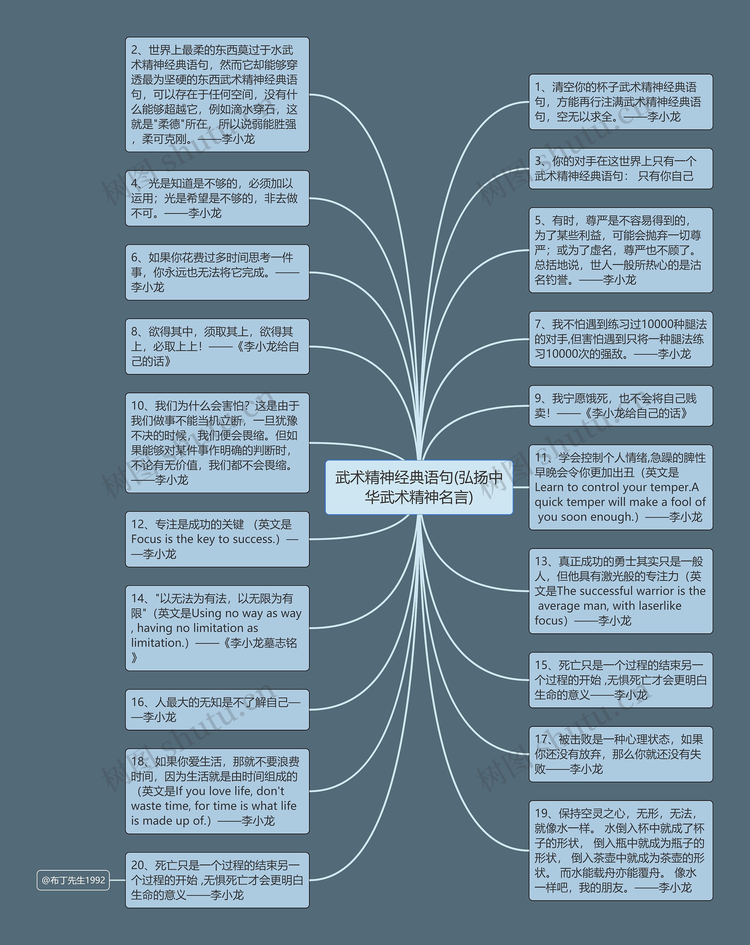 武术精神经典语句(弘扬中华武术精神名言)思维导图