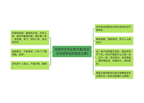 写给学生毕业季文案(班主任写给学生的励志文案)