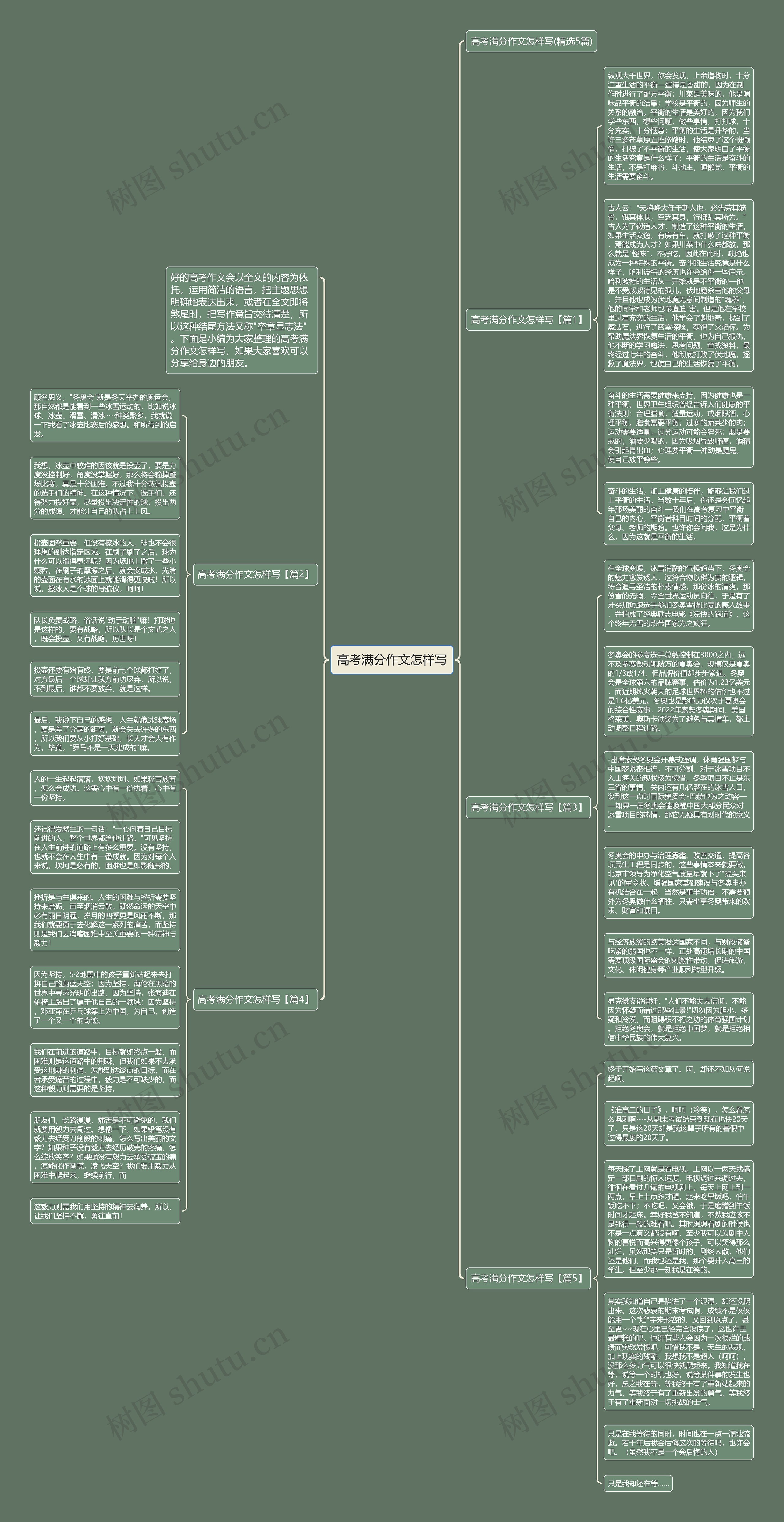 高考满分作文怎样写思维导图
