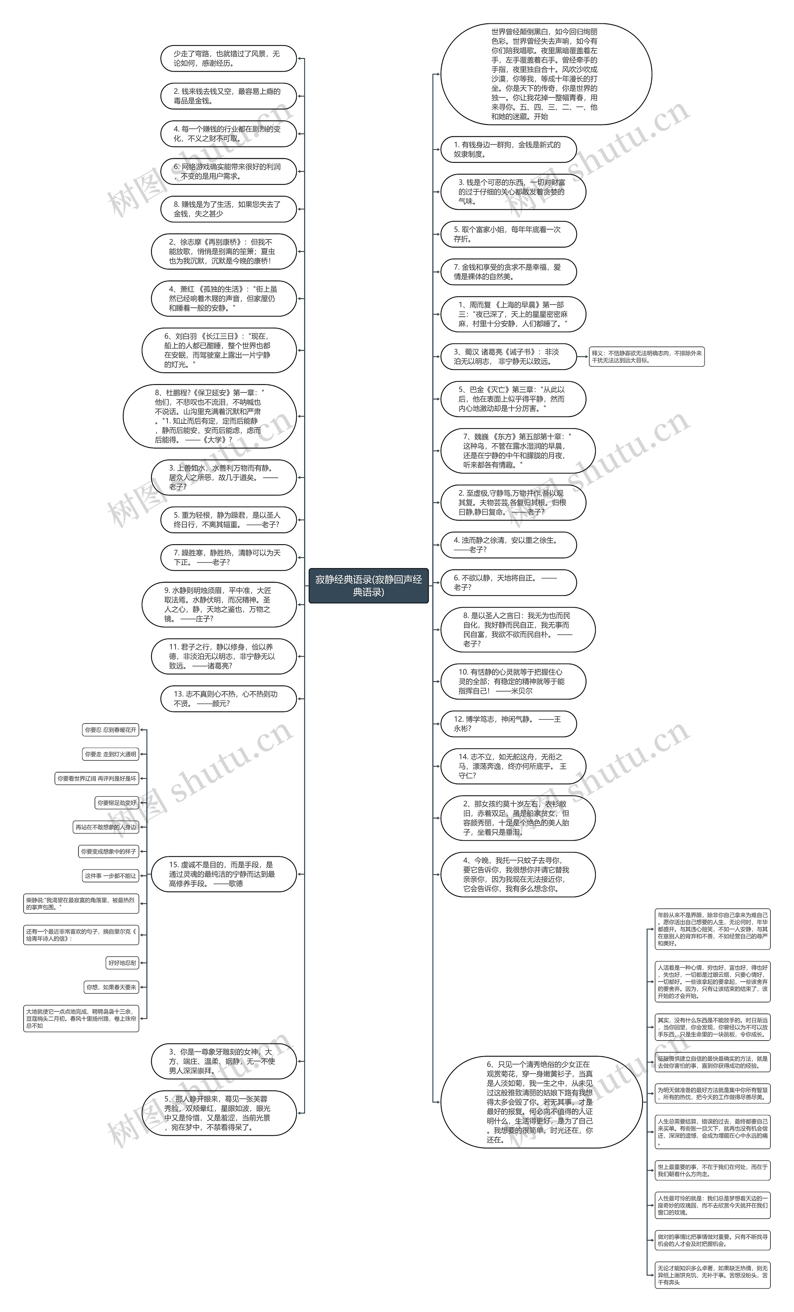 寂静经典语录(寂静回声经典语录)思维导图