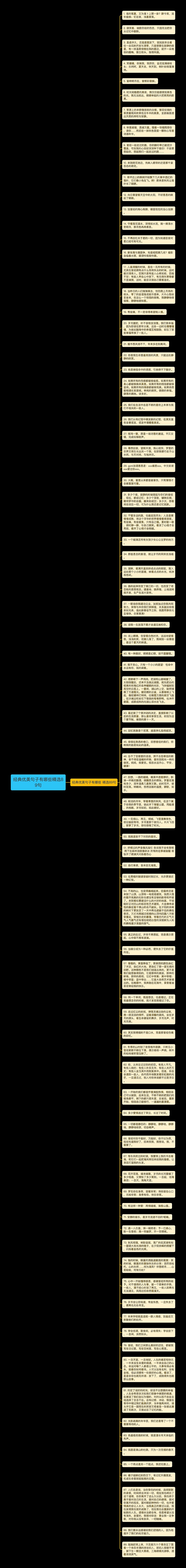 经典优美句子有哪些精选89句思维导图