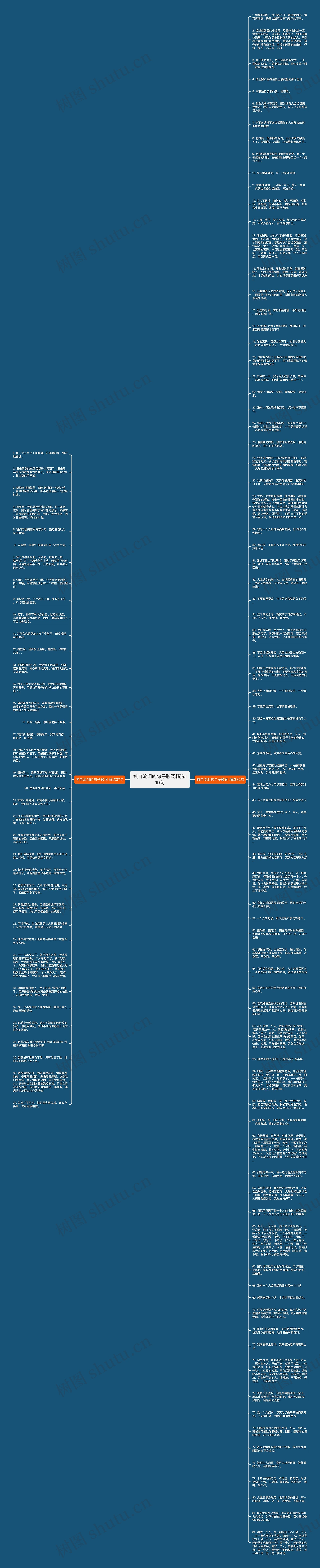 独自流泪的句子歌词精选119句思维导图
