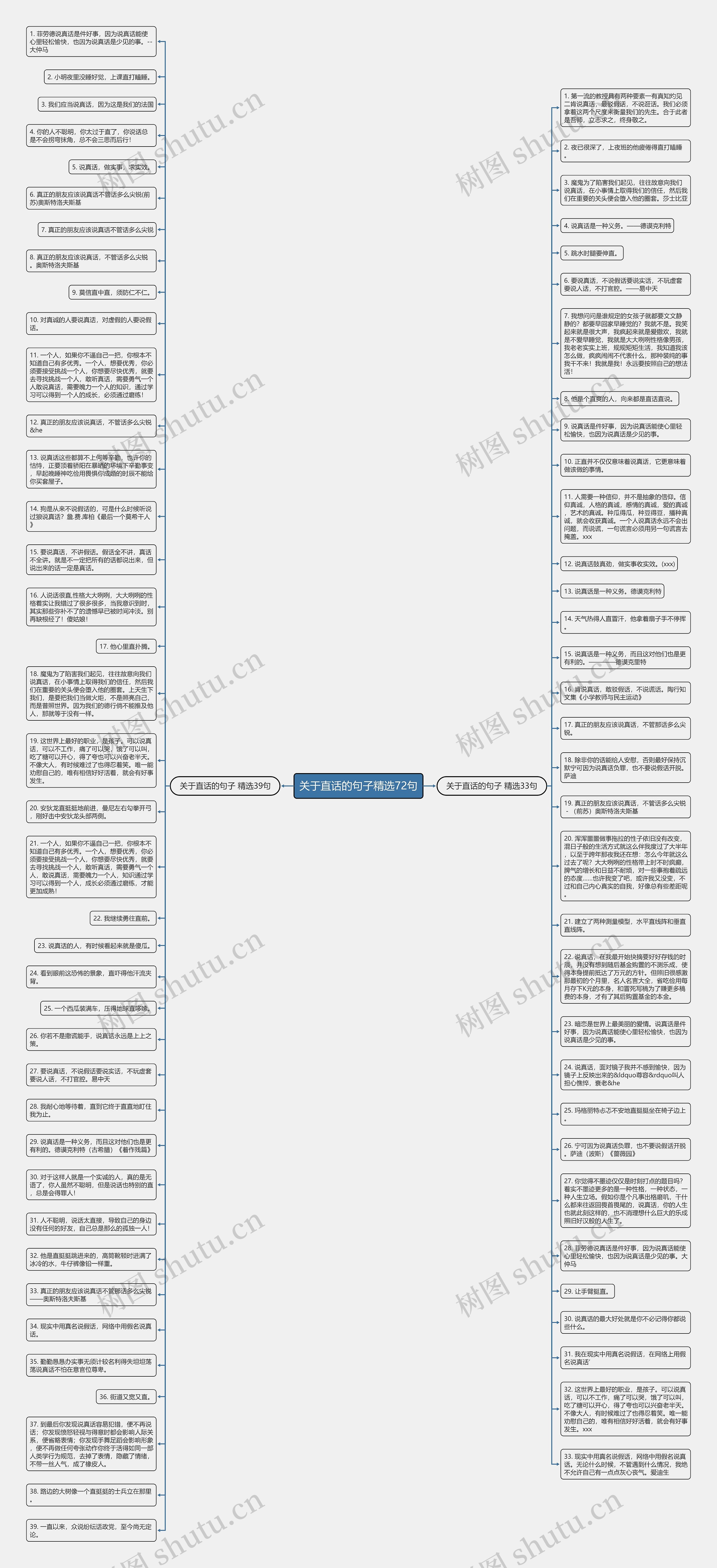 关于直话的句子精选72句思维导图