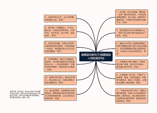 清晨励志的句子(清晨鼓励人的经典语句)