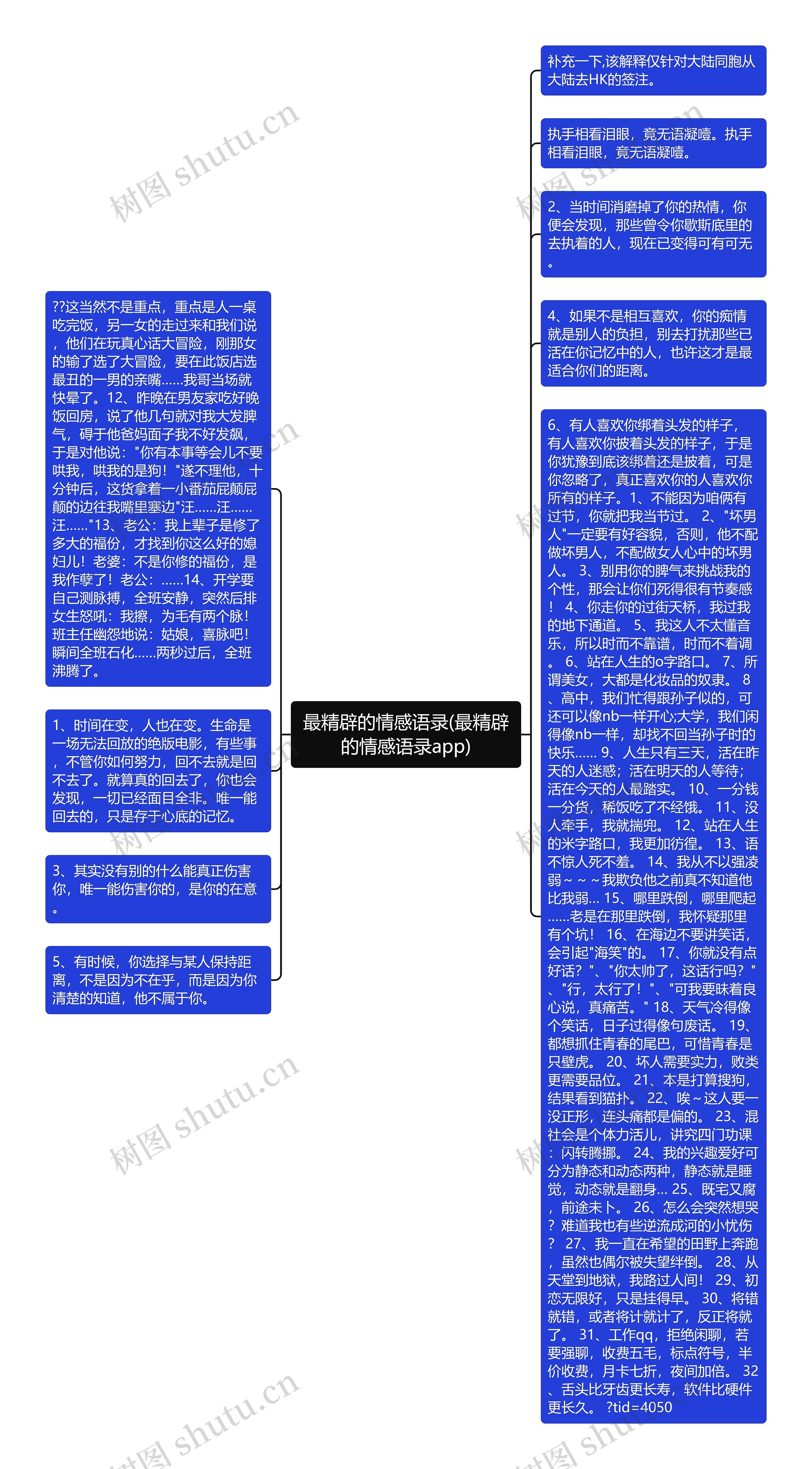 最精辟的情感语录(最精辟的情感语录app)思维导图