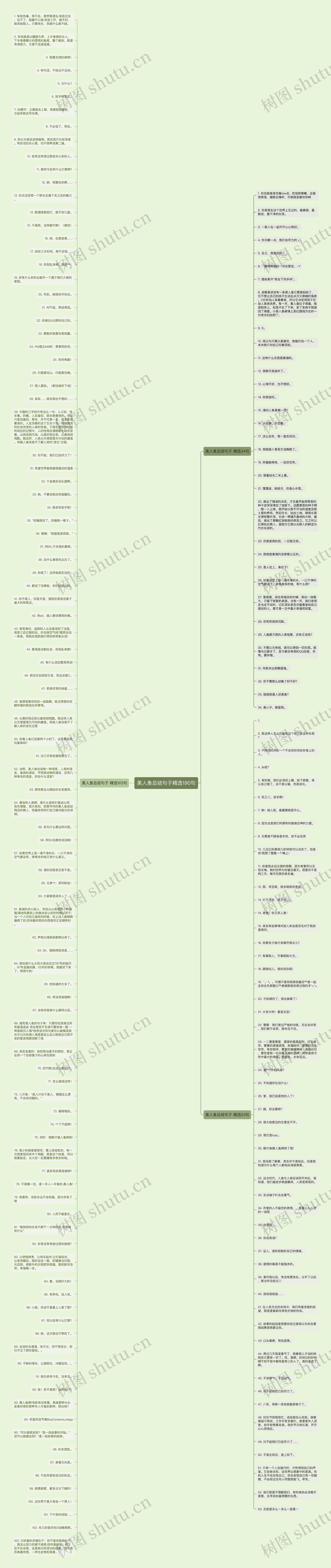 美人鱼总结句子精选190句思维导图