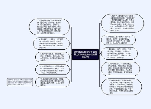 做好自己的励志句子 正能量_(2020清晨励志正能量的句子)