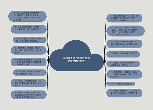 伤感说说句子简短(伤感简短有深意的句子)