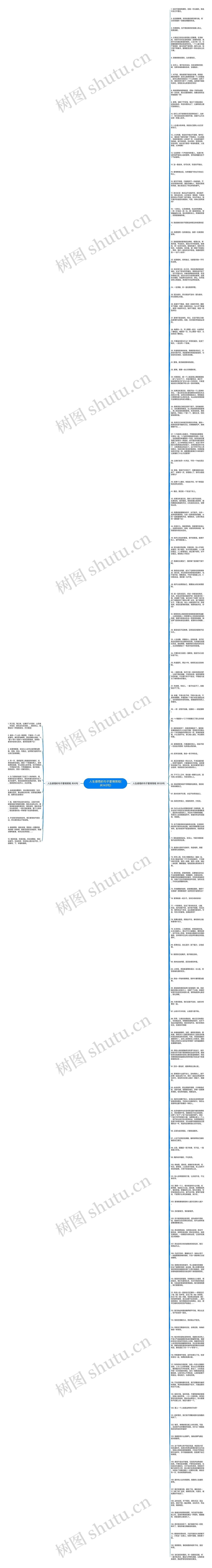 人生感悟的句子爱情简短(共143句)思维导图