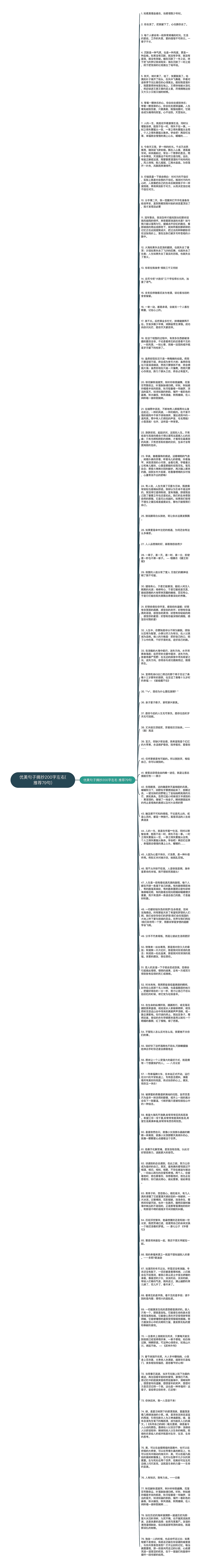 优美句子摘抄200字左右(推荐79句)思维导图