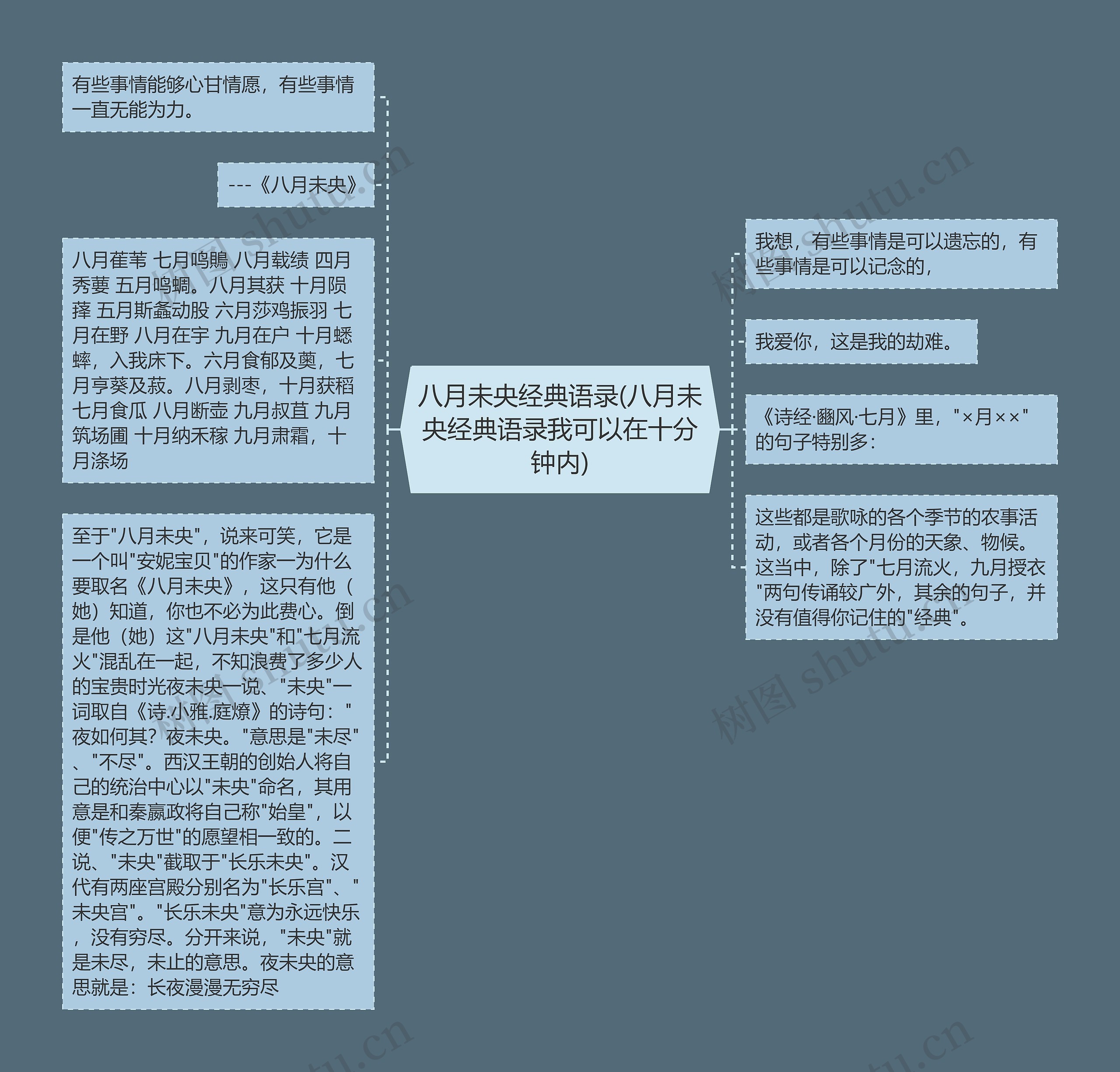 八月未央经典语录(八月未央经典语录我可以在十分钟内)思维导图