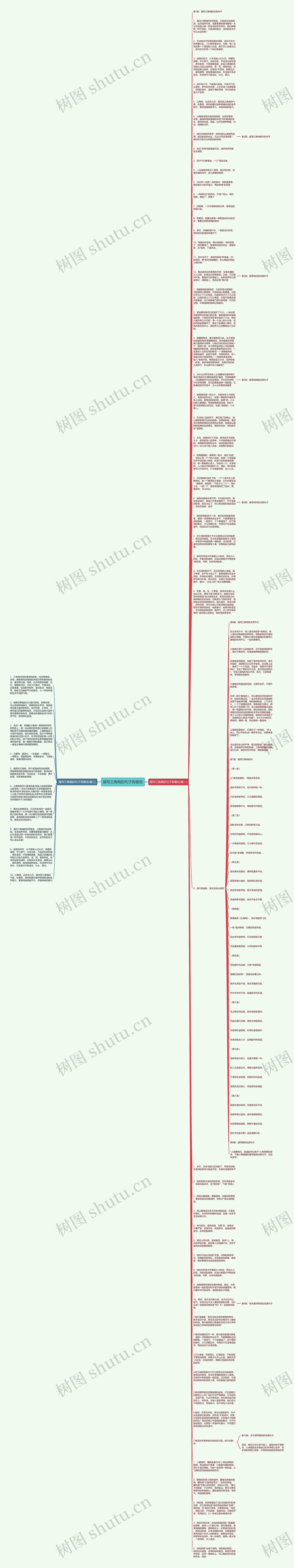 描写三角梅的句子有哪些思维导图