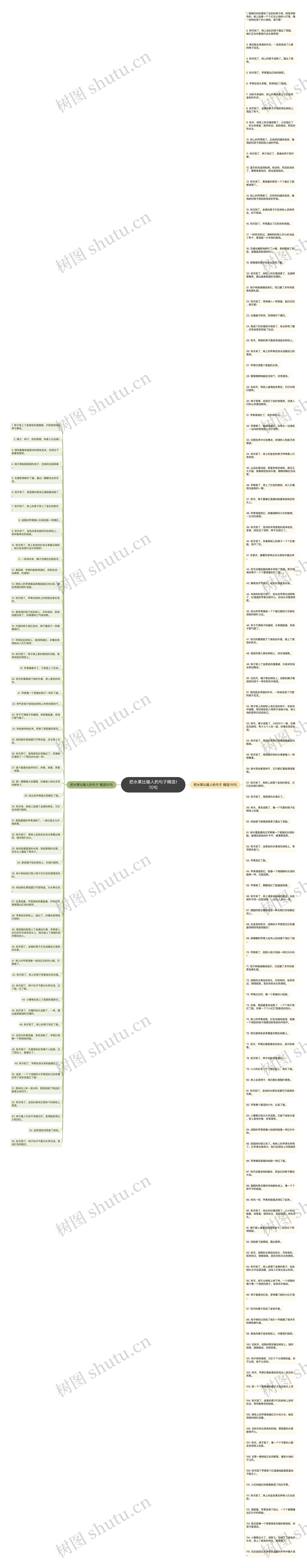 把水果比喻人的句子精选170句思维导图