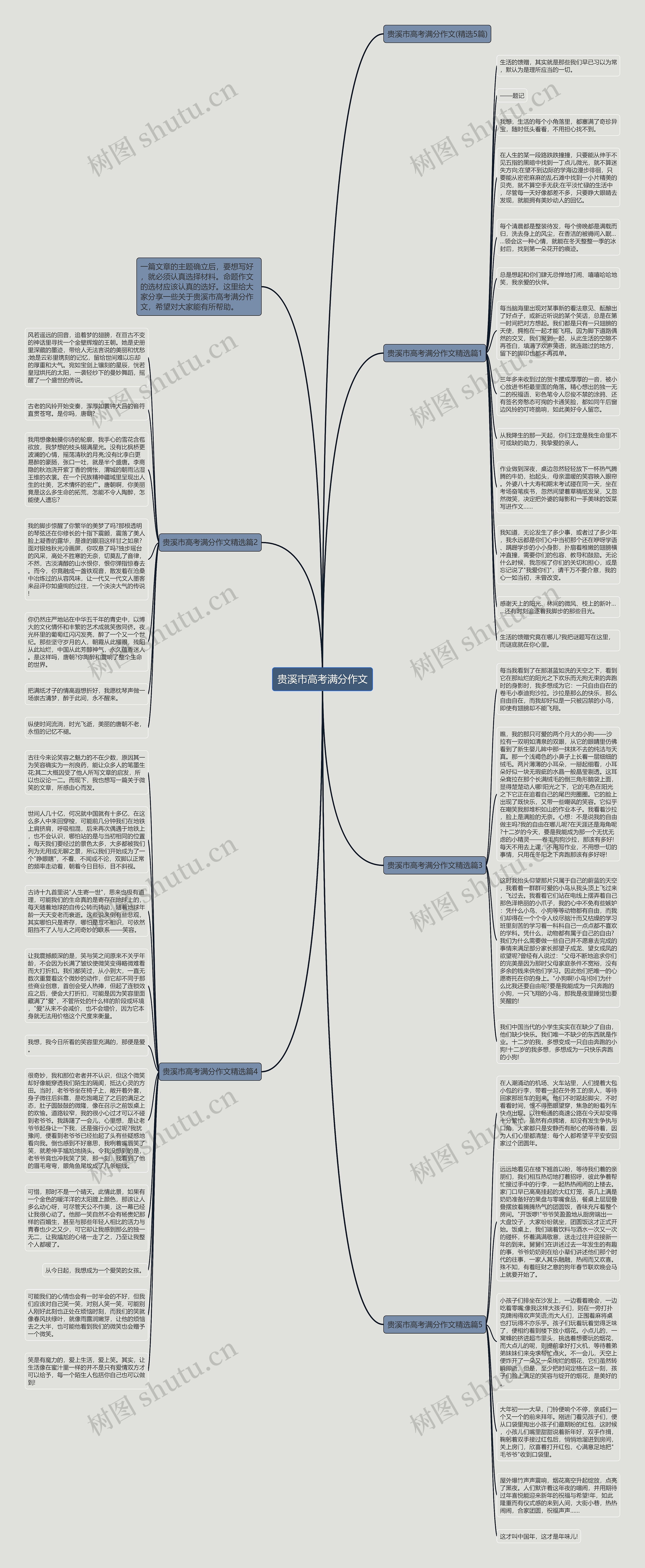 贵溪市高考满分作文思维导图