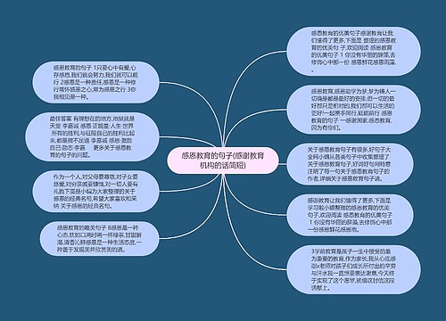 感恩教育的句子(感谢教育机构的话简短)