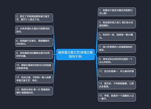 晒幸福文案文艺(幸福文案短句干净)