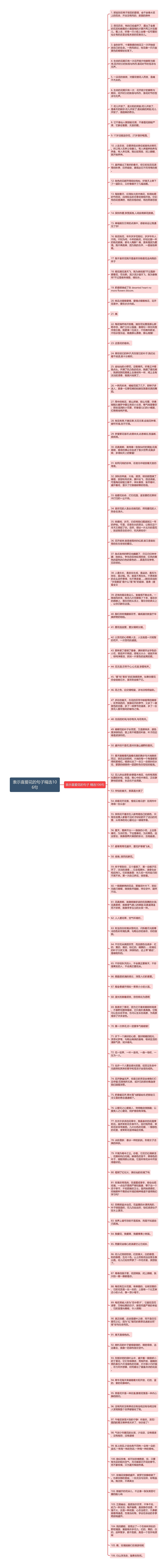 表示喜爱花的句子精选106句思维导图