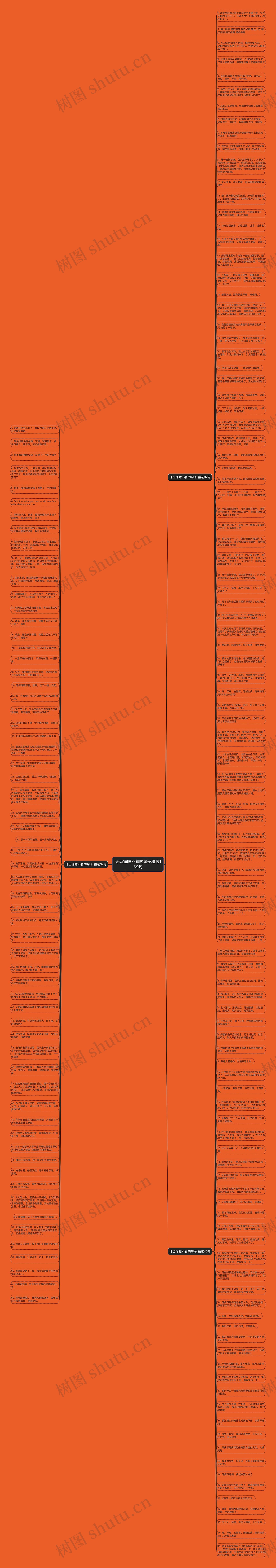 牙齿痛睡不着的句子精选169句思维导图高清图 牙齿痛睡不着的句子精选169句思维导图