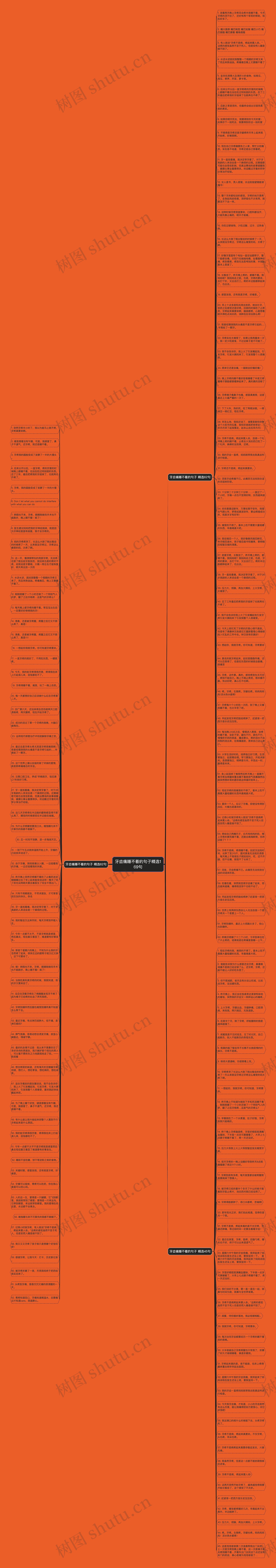 牙齿痛睡不着的句子精选169句思维导图