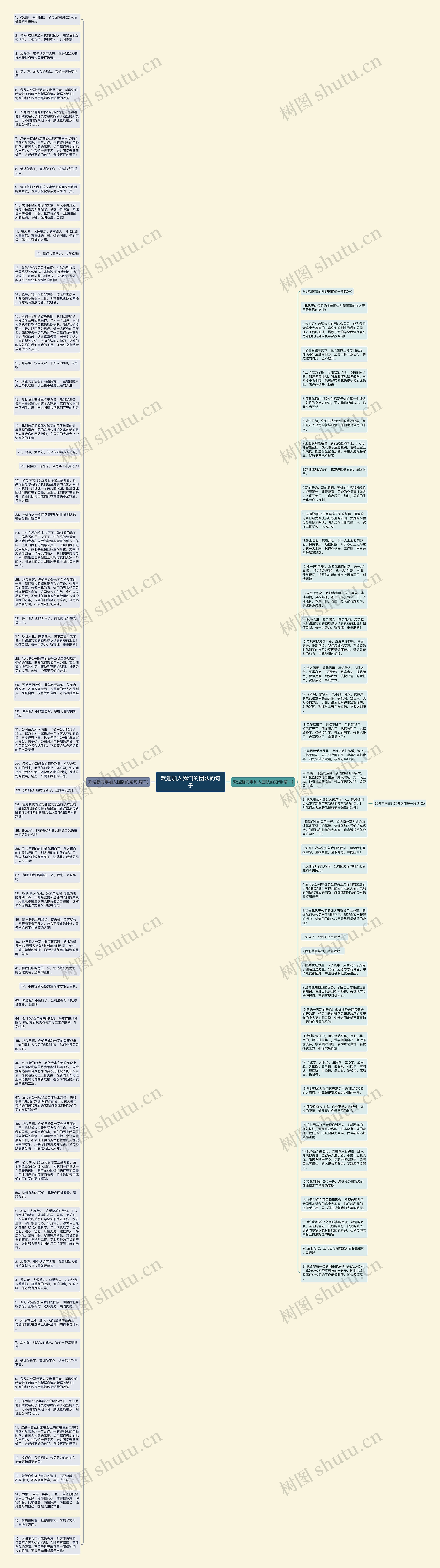 欢迎加入我们的团队的句子思维导图