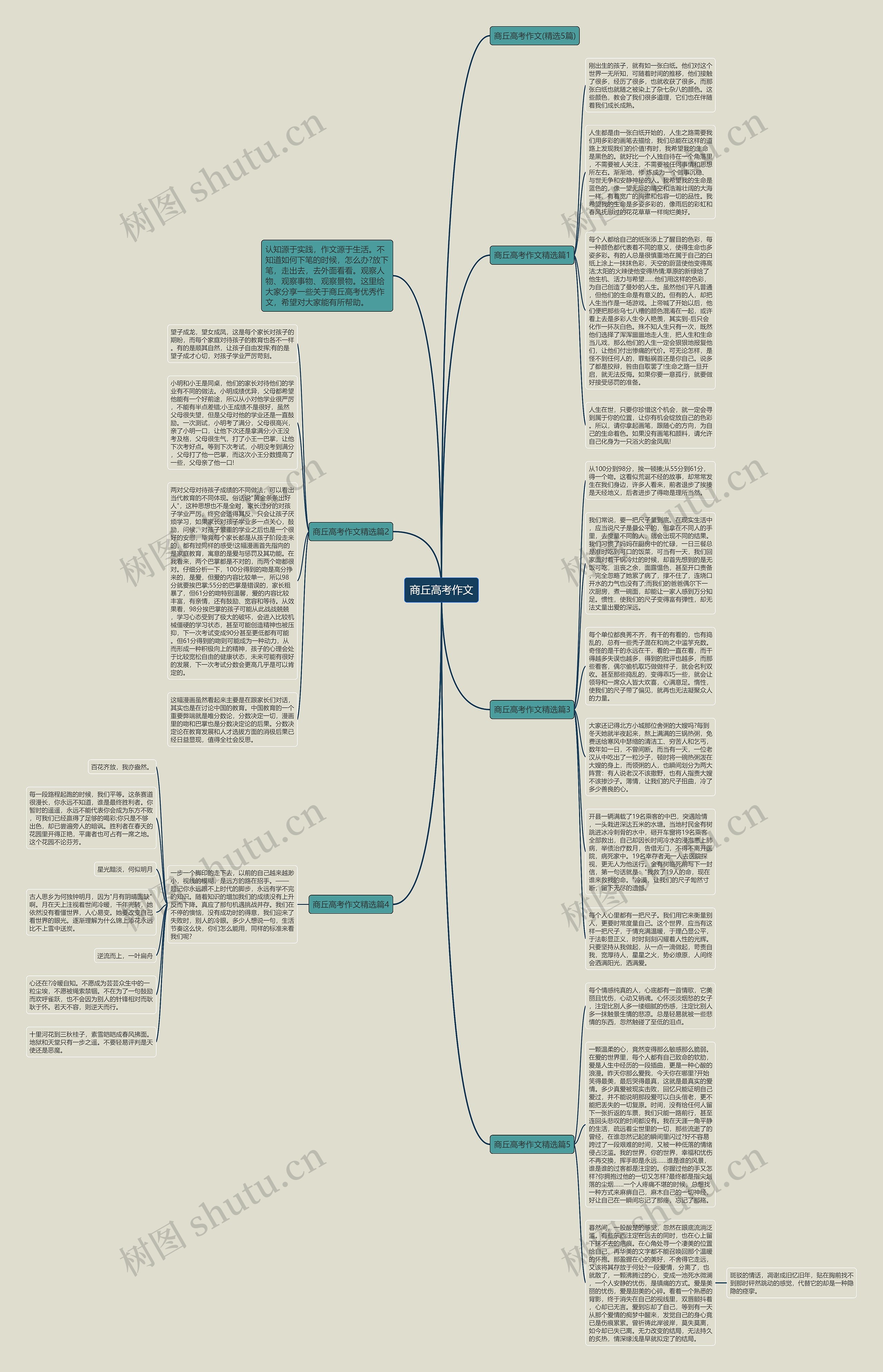 商丘高考作文思维导图